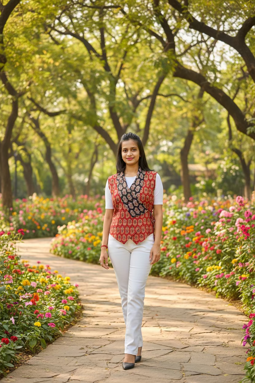 Maroon Black Angarkha Jacket
