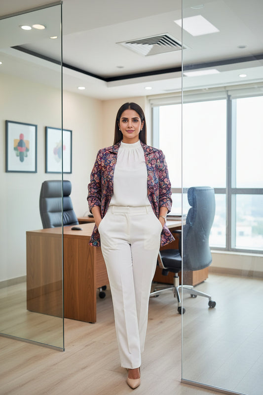 Purple Digital Printed Jacket