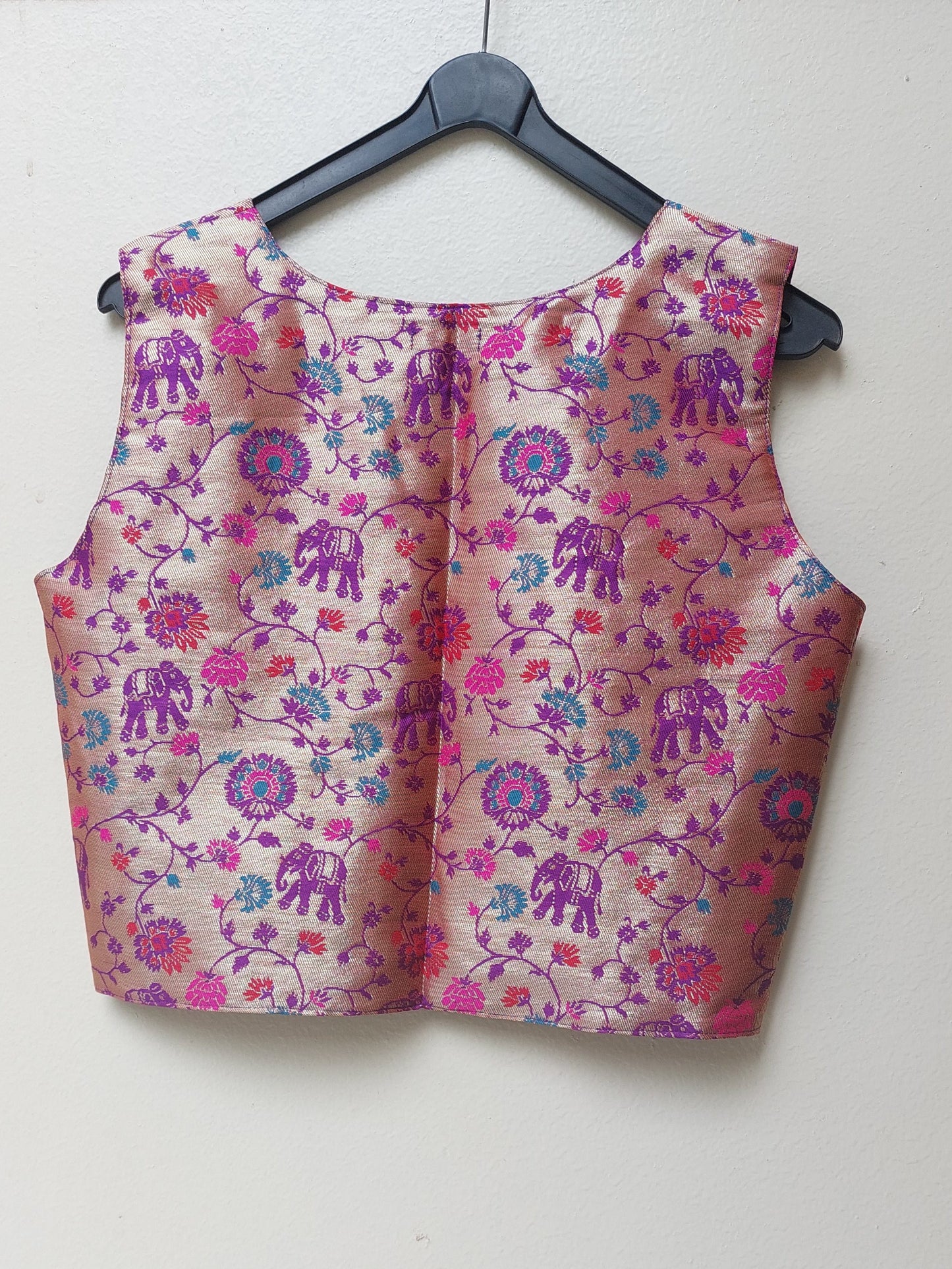 Purple Elephant Paithani Jacket