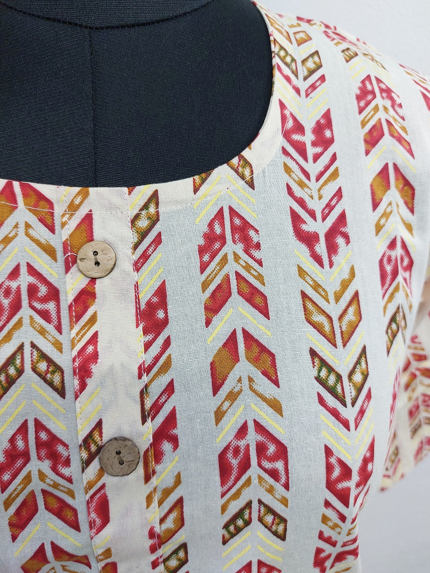 Offwhite Arrow Short Kurti