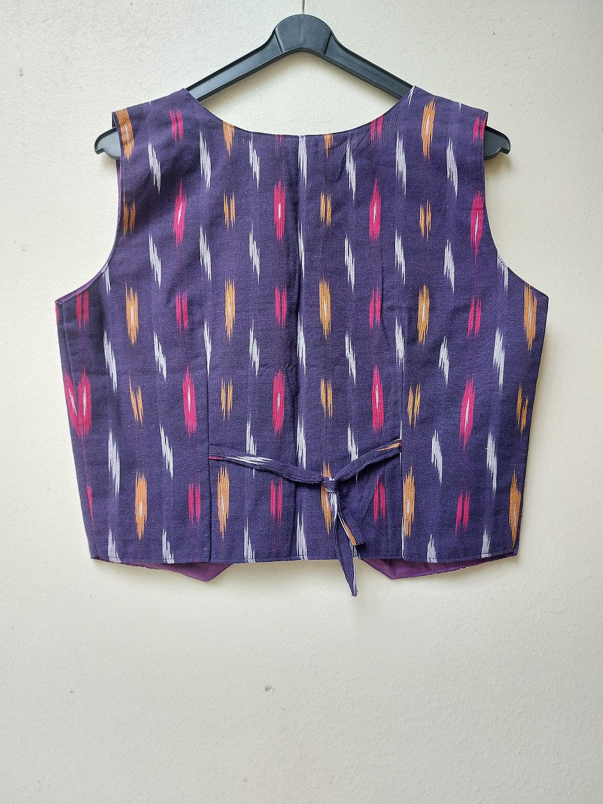 Violet Ikkat Vest