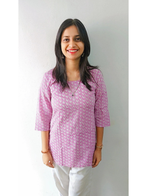 Pink Bird Short Kurti