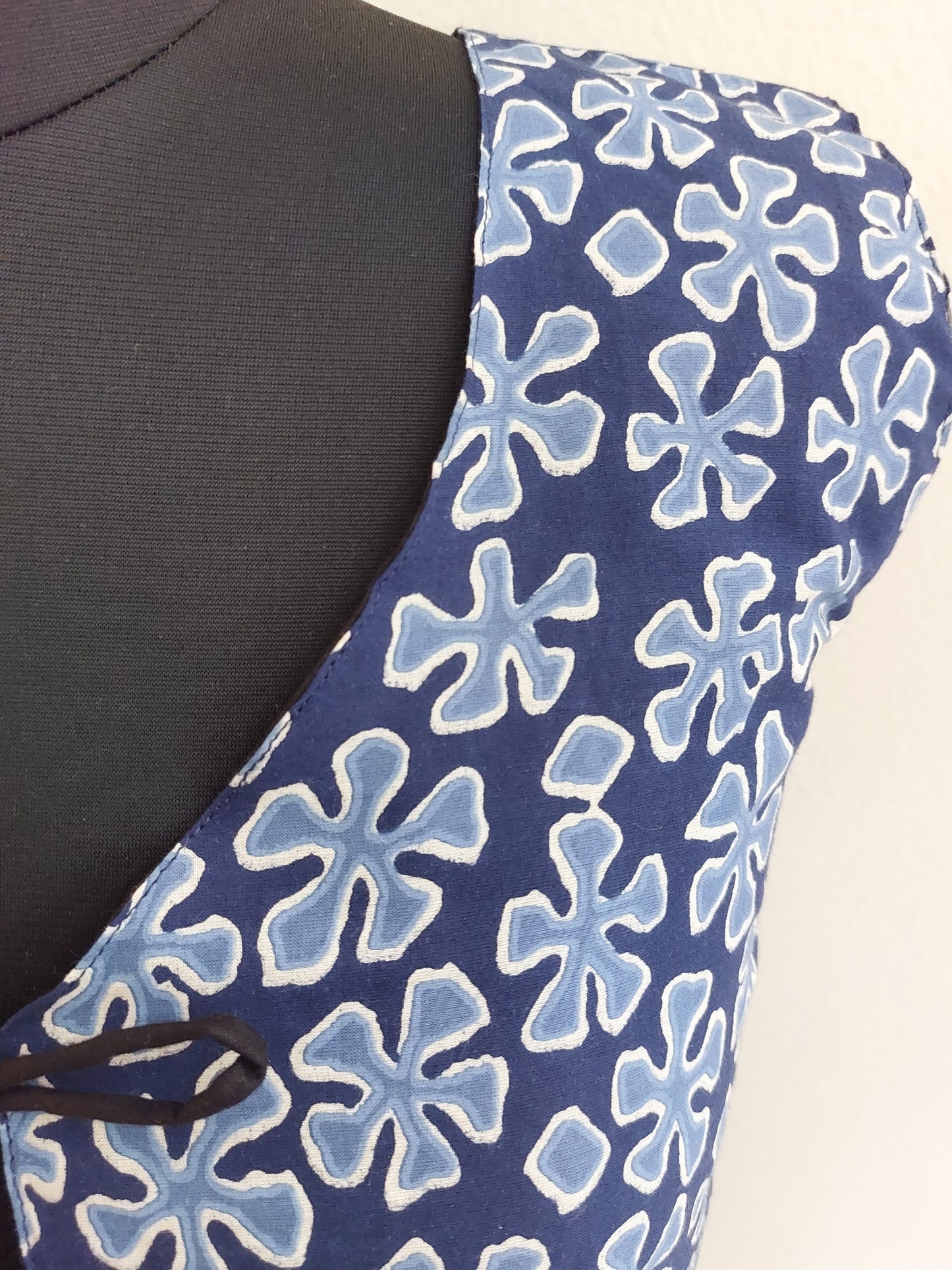 Blue Floral Printed Koti