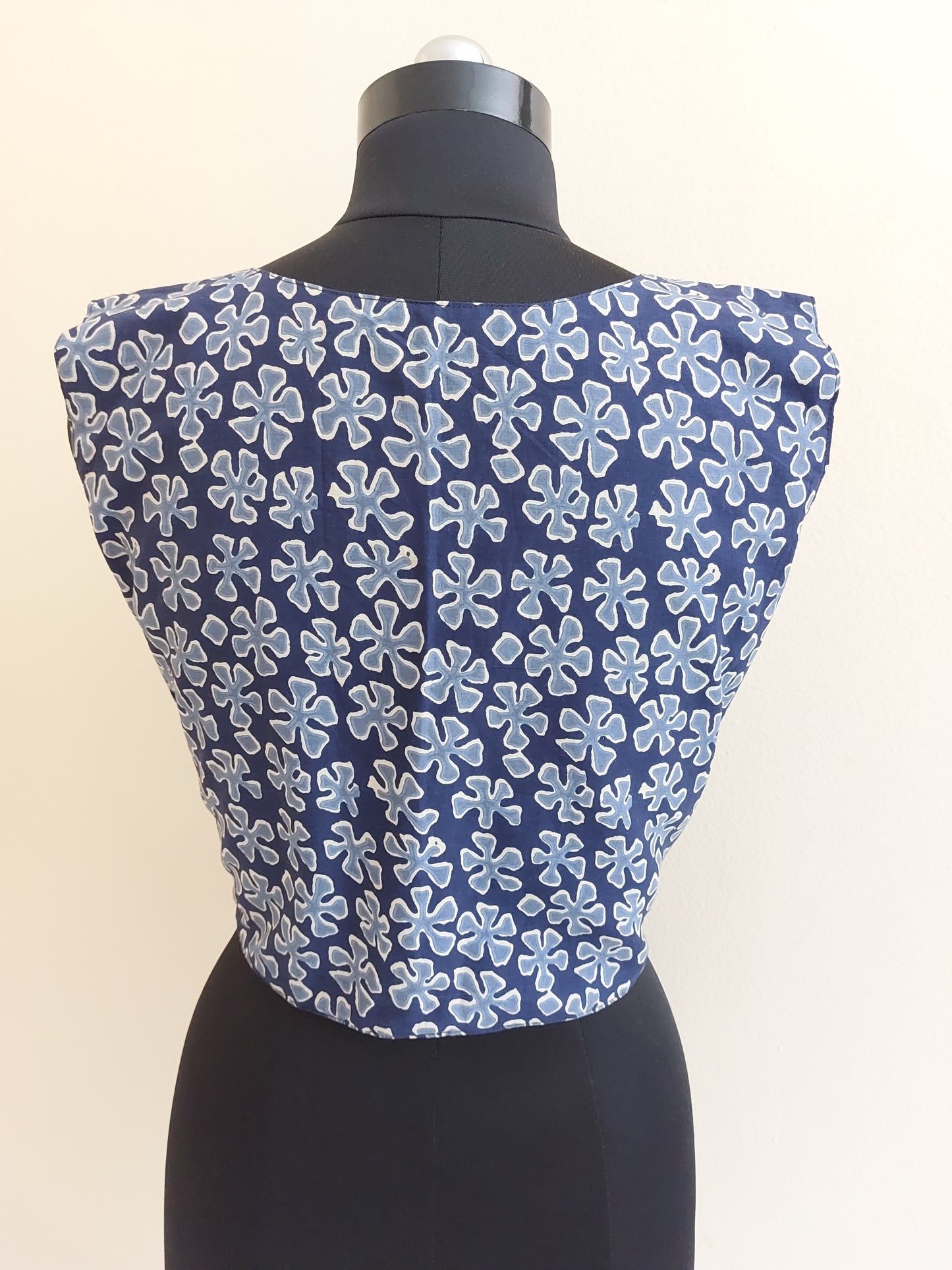 Blue Floral Printed Koti