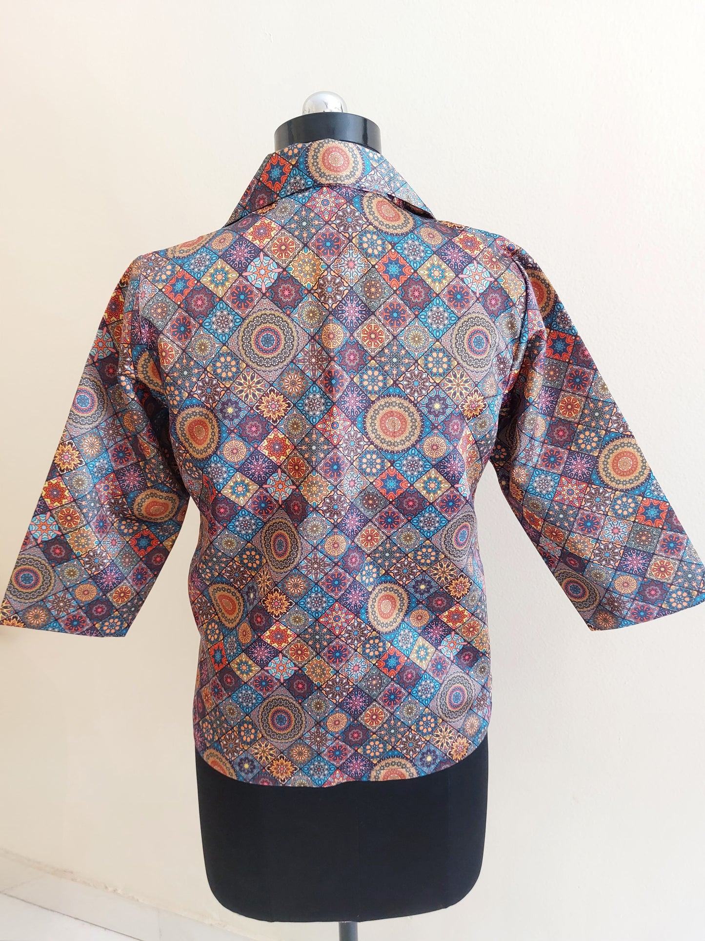 Blue Digital Printed Jacket