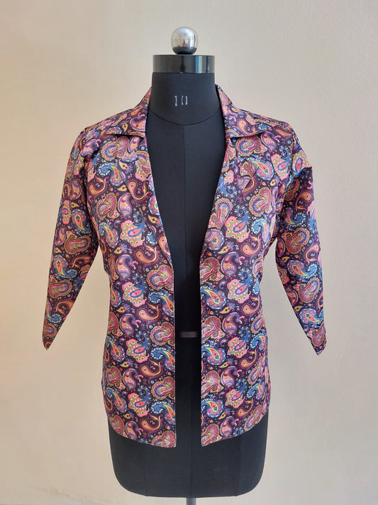 Purple Digital Printed Jacket