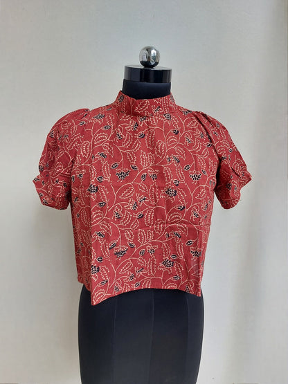 Red Leaf Crop Top