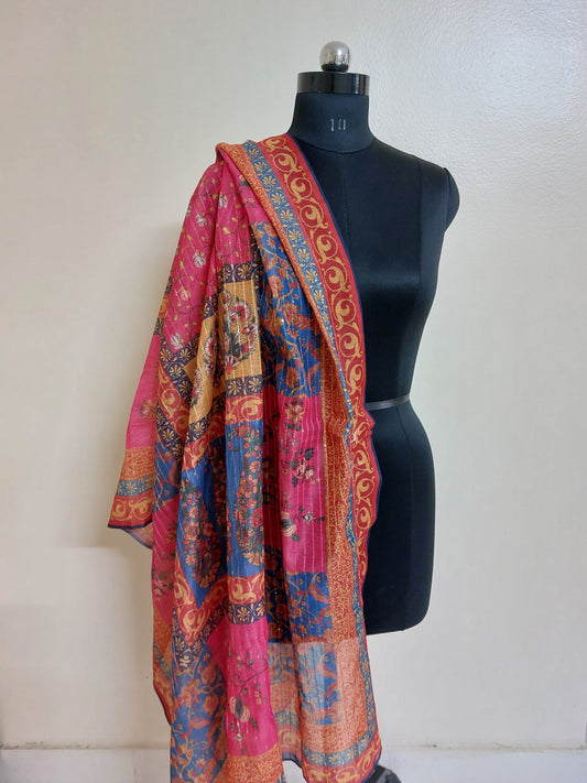 Multicolor Chanderi Dupatta