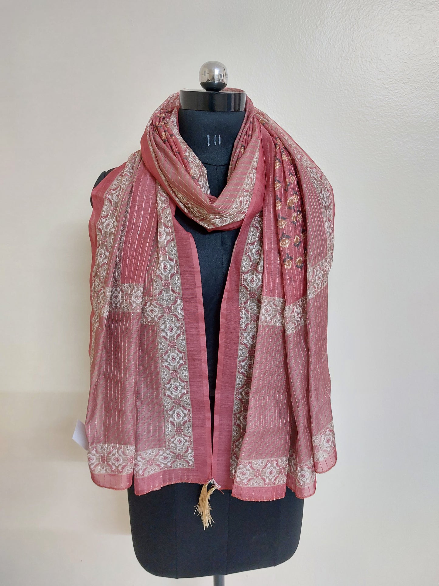 Pink Chanderi Dupatta