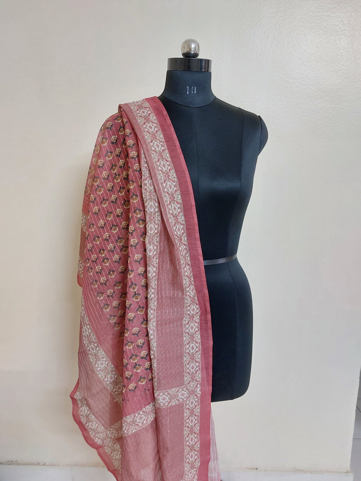 Pink Chanderi Dupatta