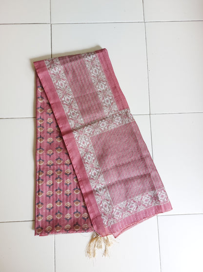 Pink Chanderi Dupatta