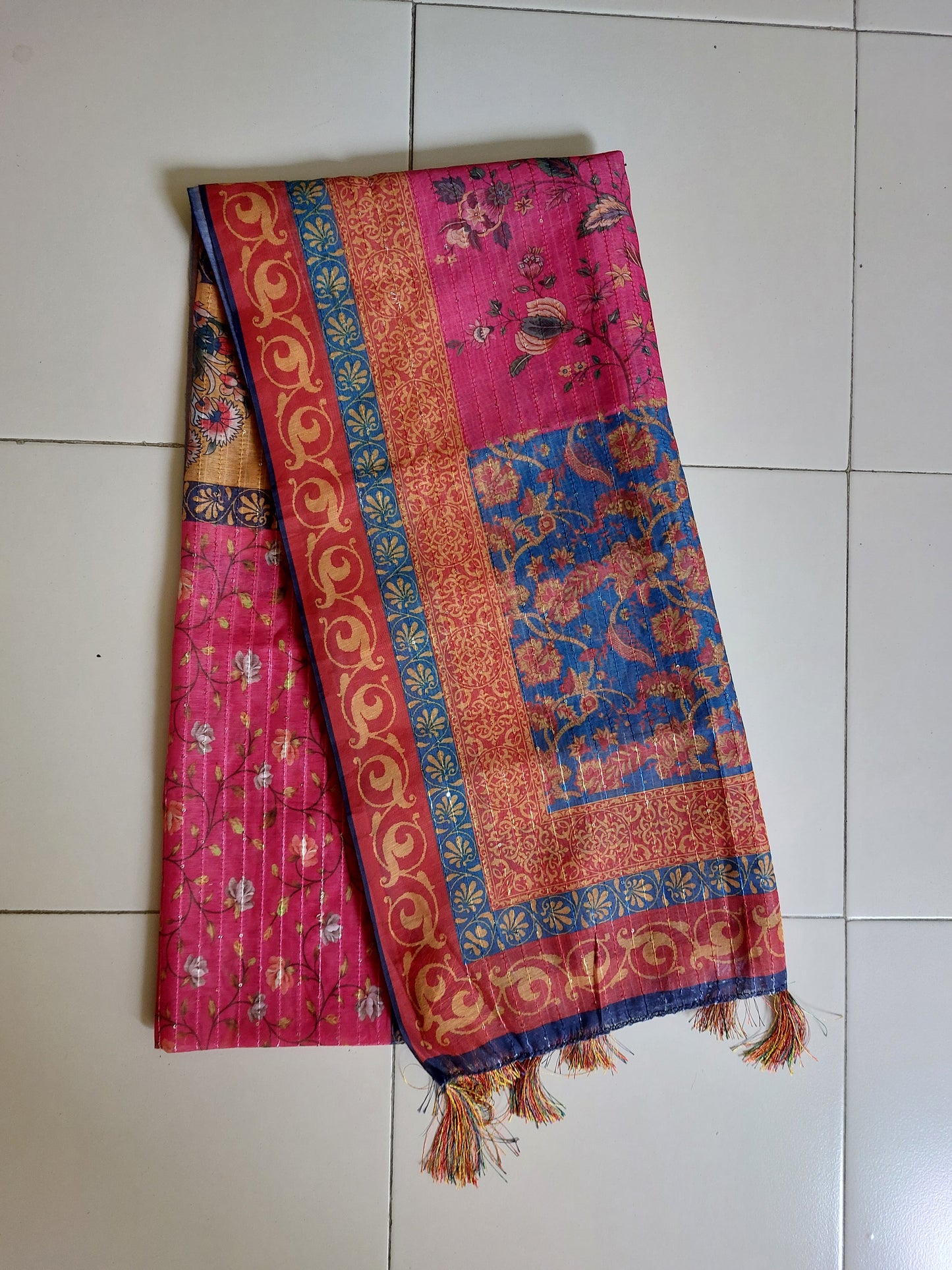 Multicolor Chanderi Dupatta