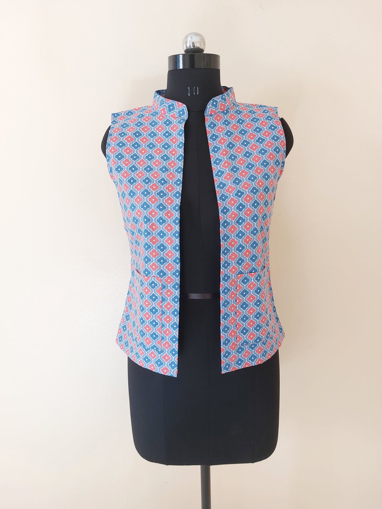 Blue Geometric Modi Jacket