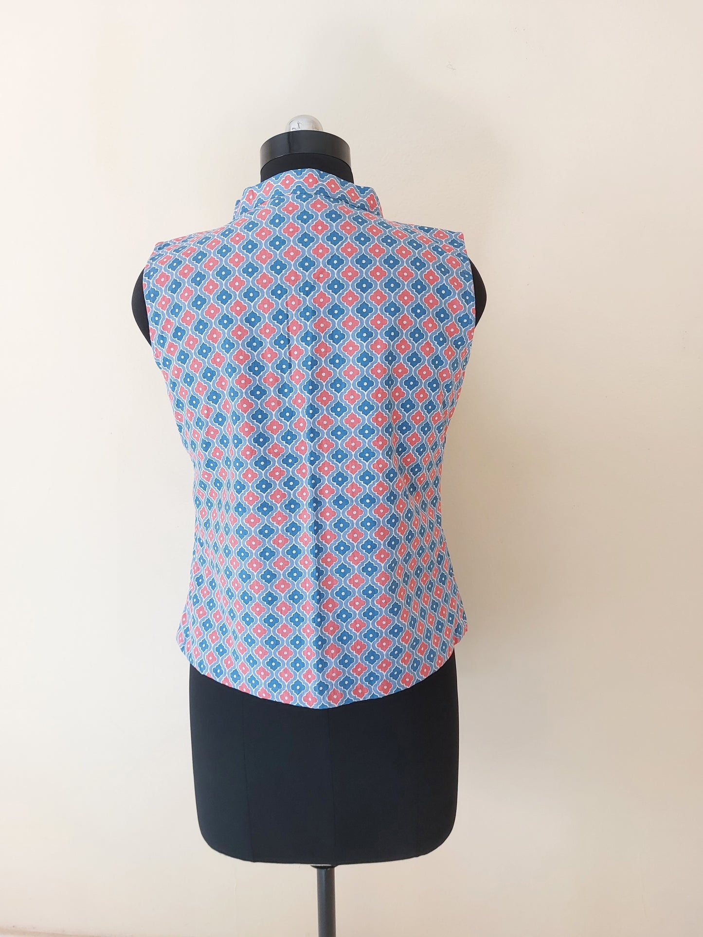 Blue Geometric Modi Jacket