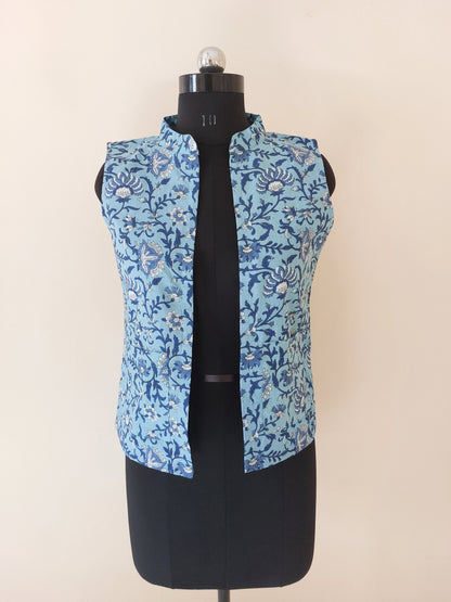 Blue Floral Modi Jacket