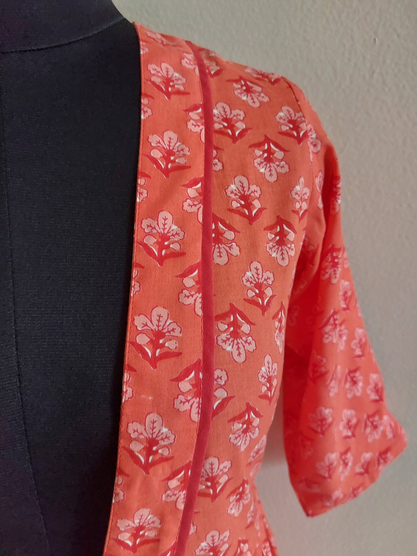 Orange Peplum Jacket