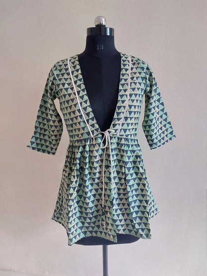 Green Peplum Jacket