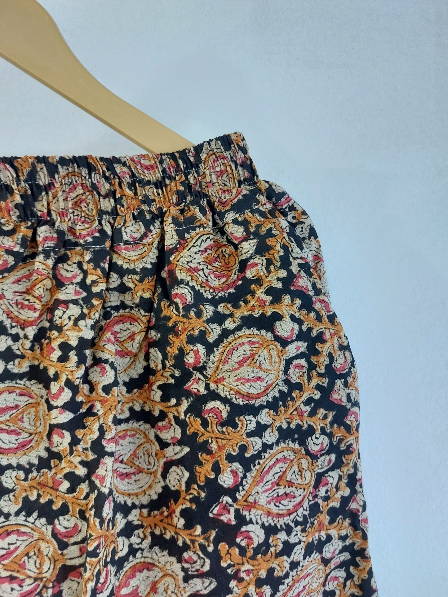 Black Kalamkari Straight Pants