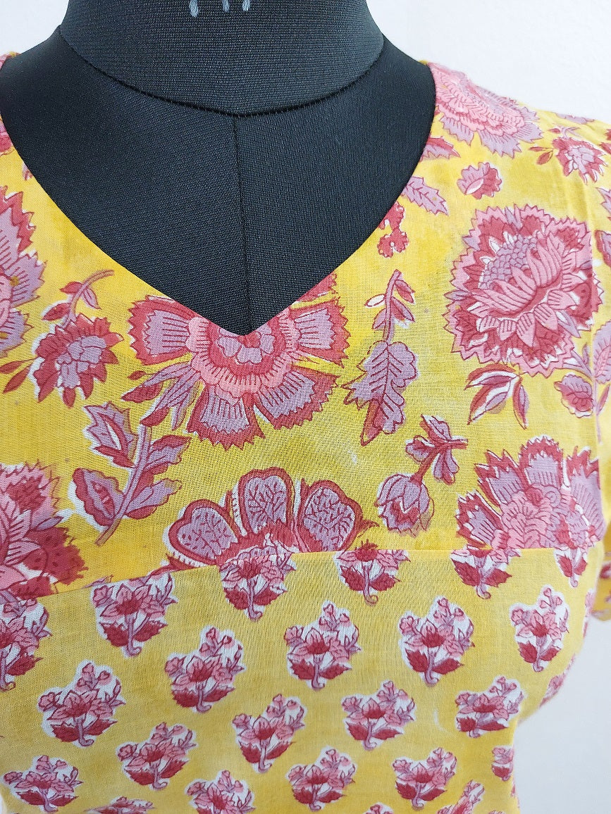 Yellow Butti Short Top