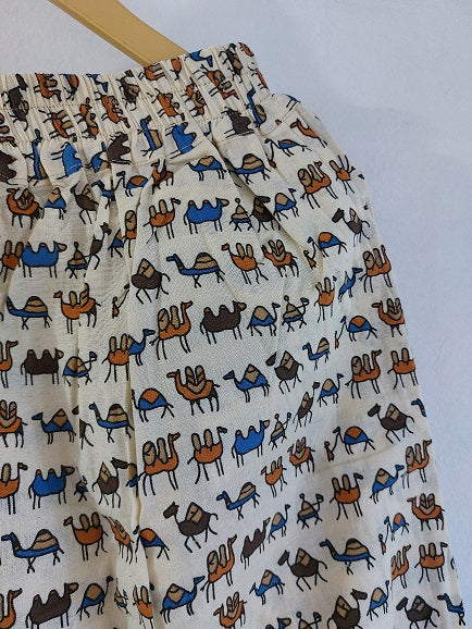 Offwhite Animal Cotton Palazzo