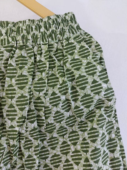 Green Leaf Cotton Palazzo