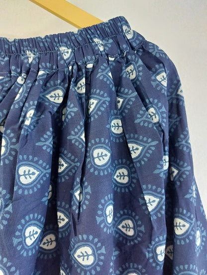 Indigo Spade Long Skirt