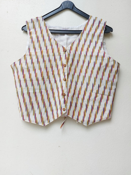 Off-White Ikkat Vest