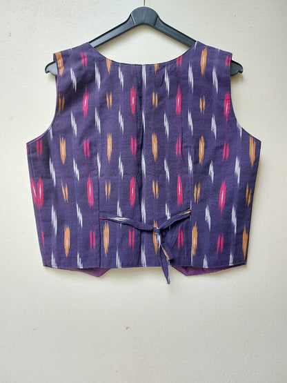 Violet Ikkat Vest