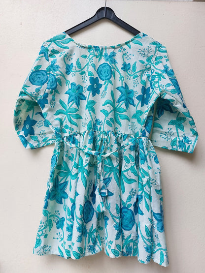 Sky Blue Peplum Top
