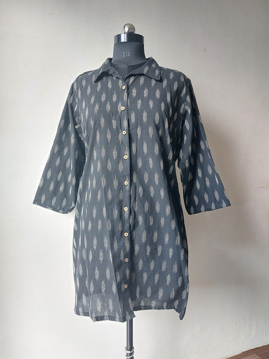 Black Ikkat Tunic