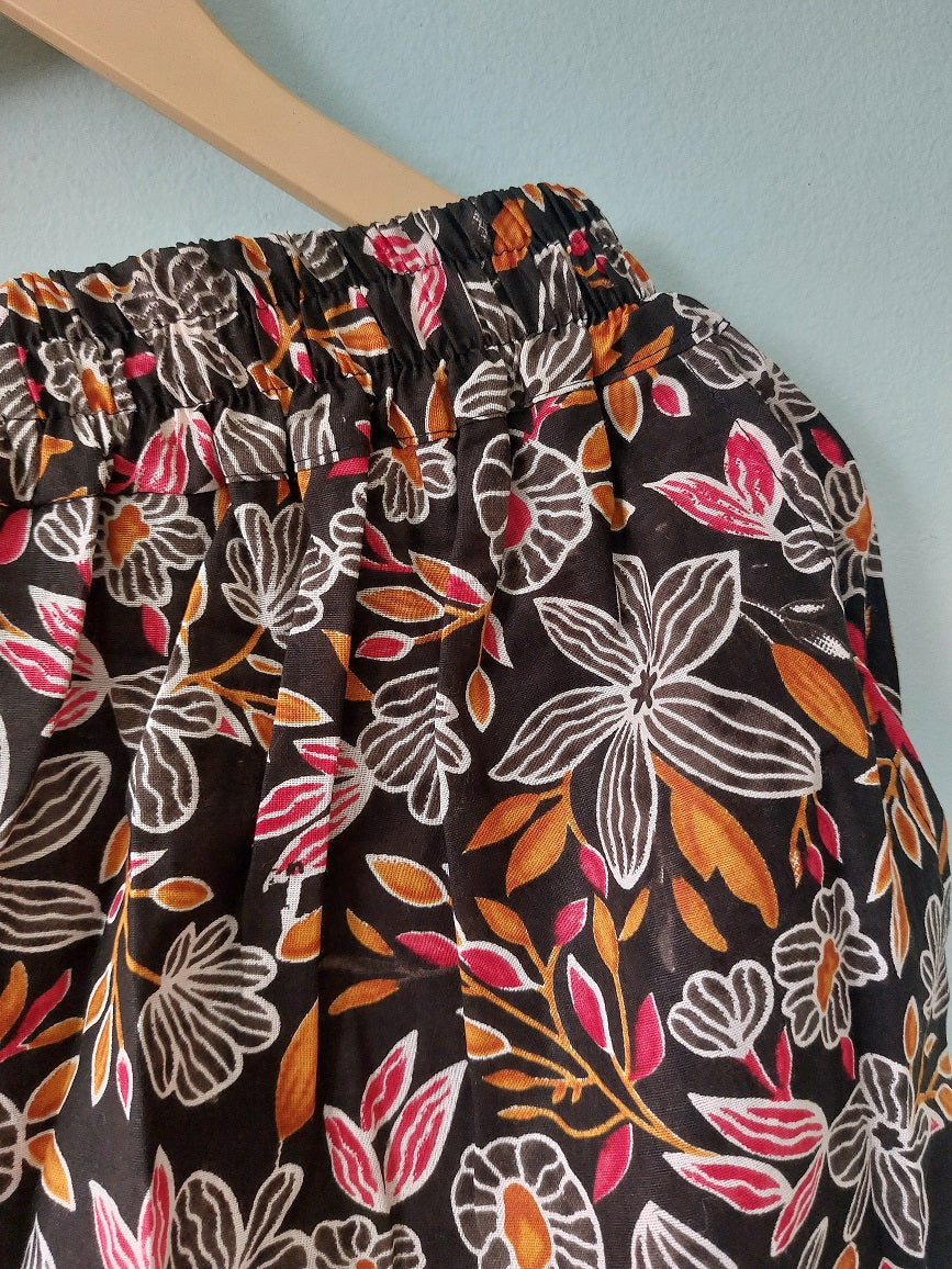 Brown Floral Printed Palazzo