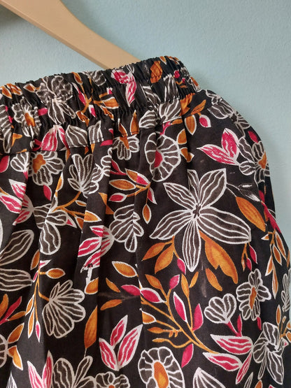 Brown Floral Printed Palazzo