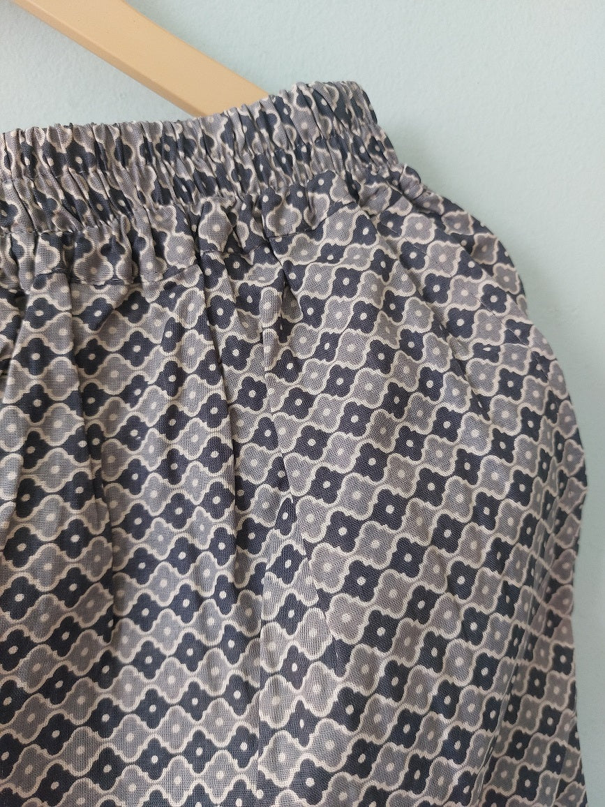 Grey Geometric Printed Palazzo