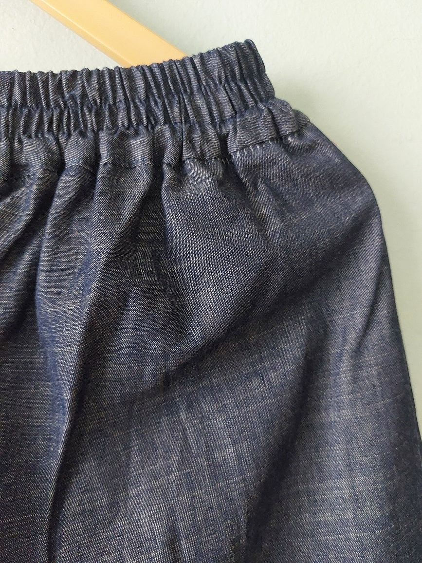 Dark Blue Denim Pants