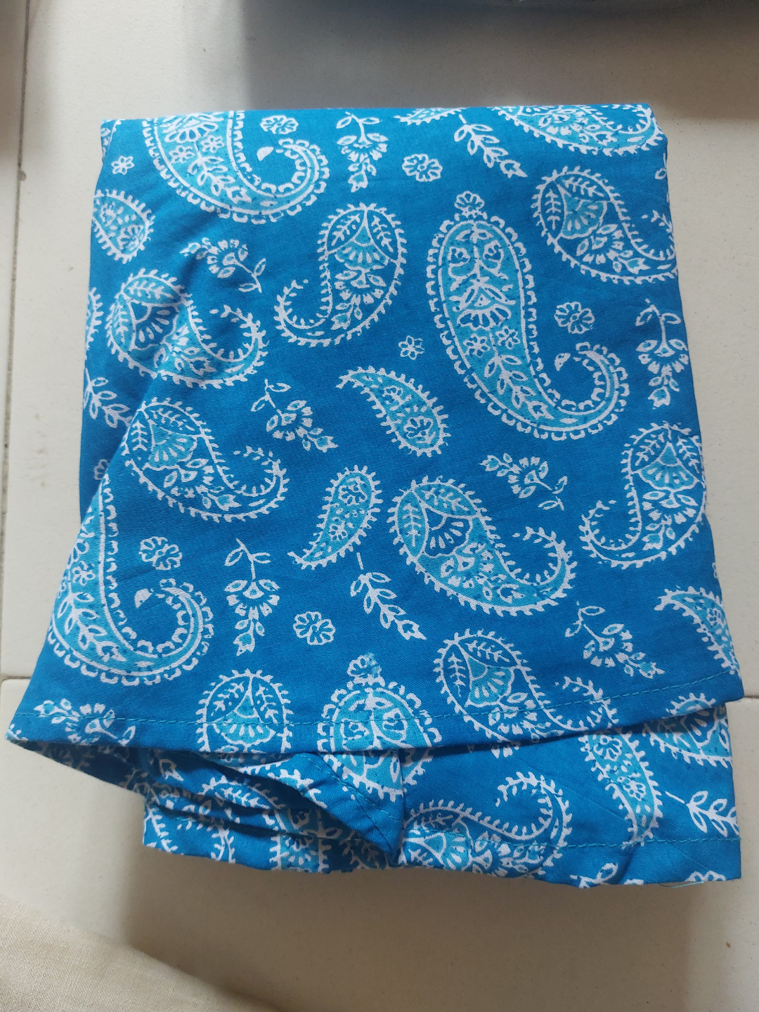 Blue Paisely Long Skirt