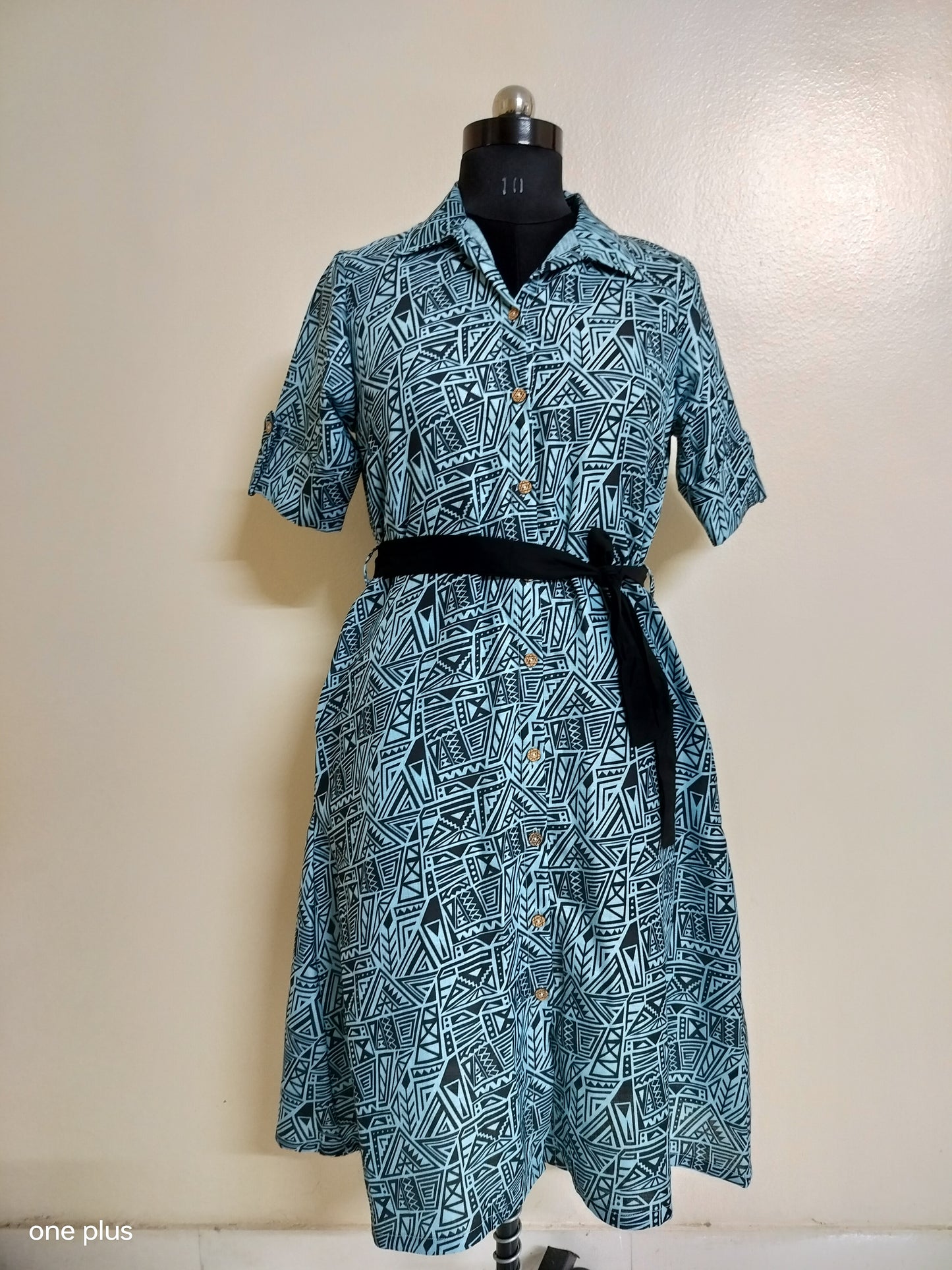 Blue Aline Shrug Dress