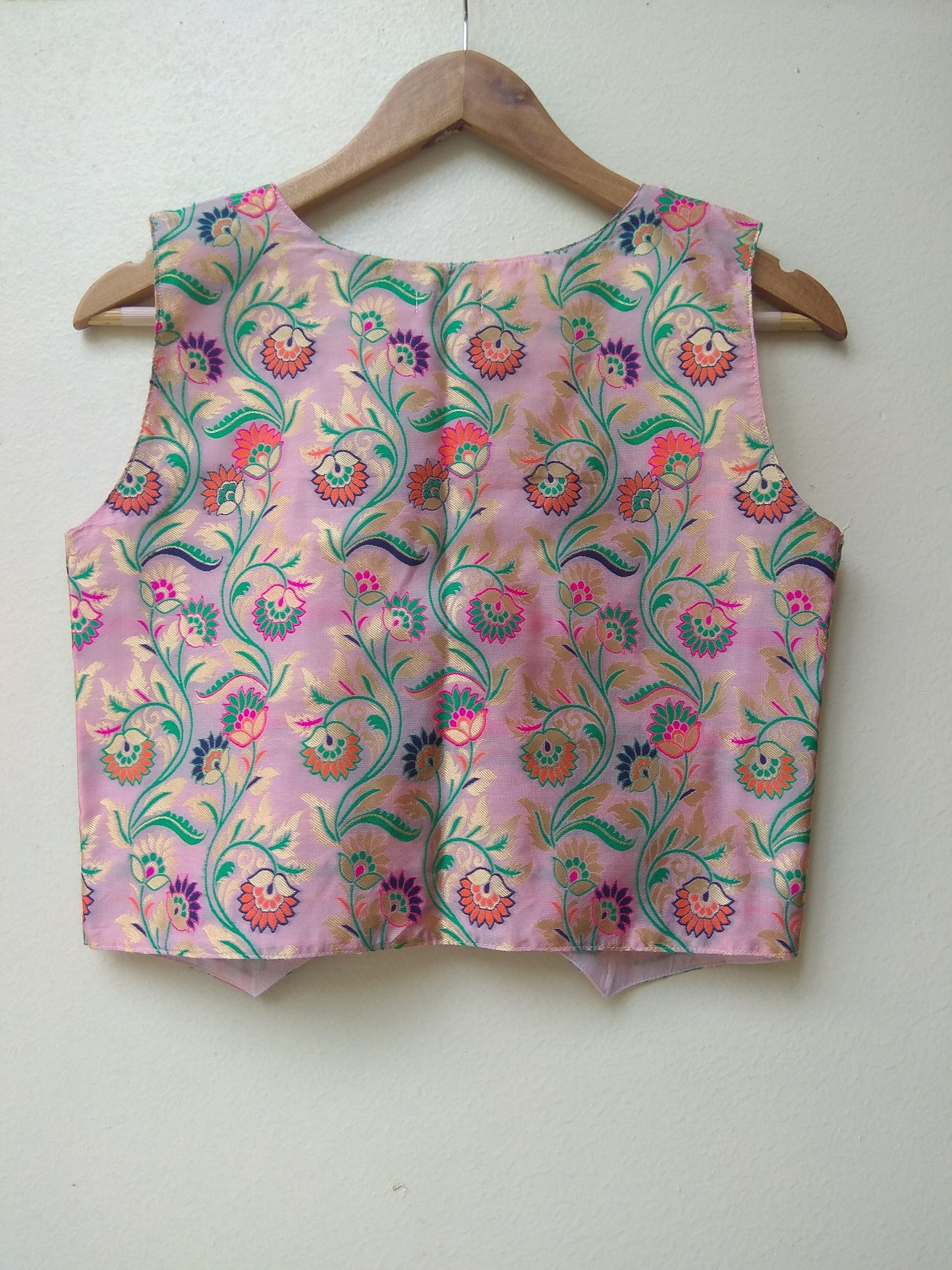 Pink Lotus Paithani Jacket