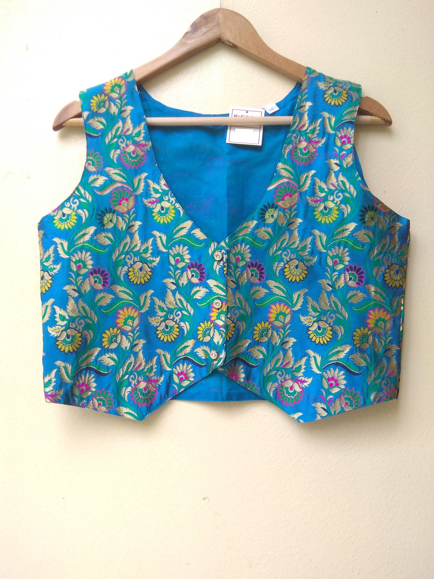 Blue Lotus Paithani Jacket