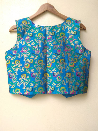 Blue Lotus Paithani Jacket