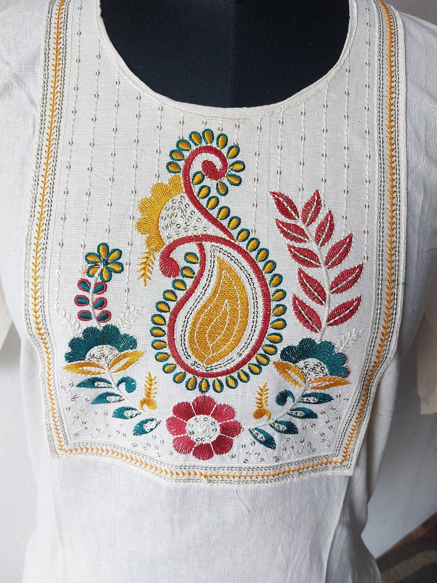 Khadi Paisley Short Kurti