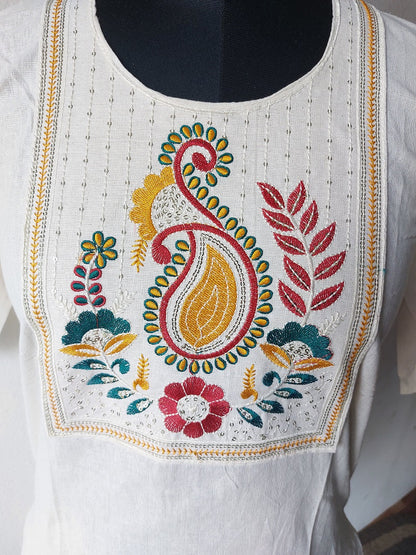 Khadi Paisley Short Kurti