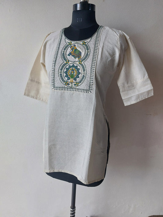 Khadi Animal Short Kurti
