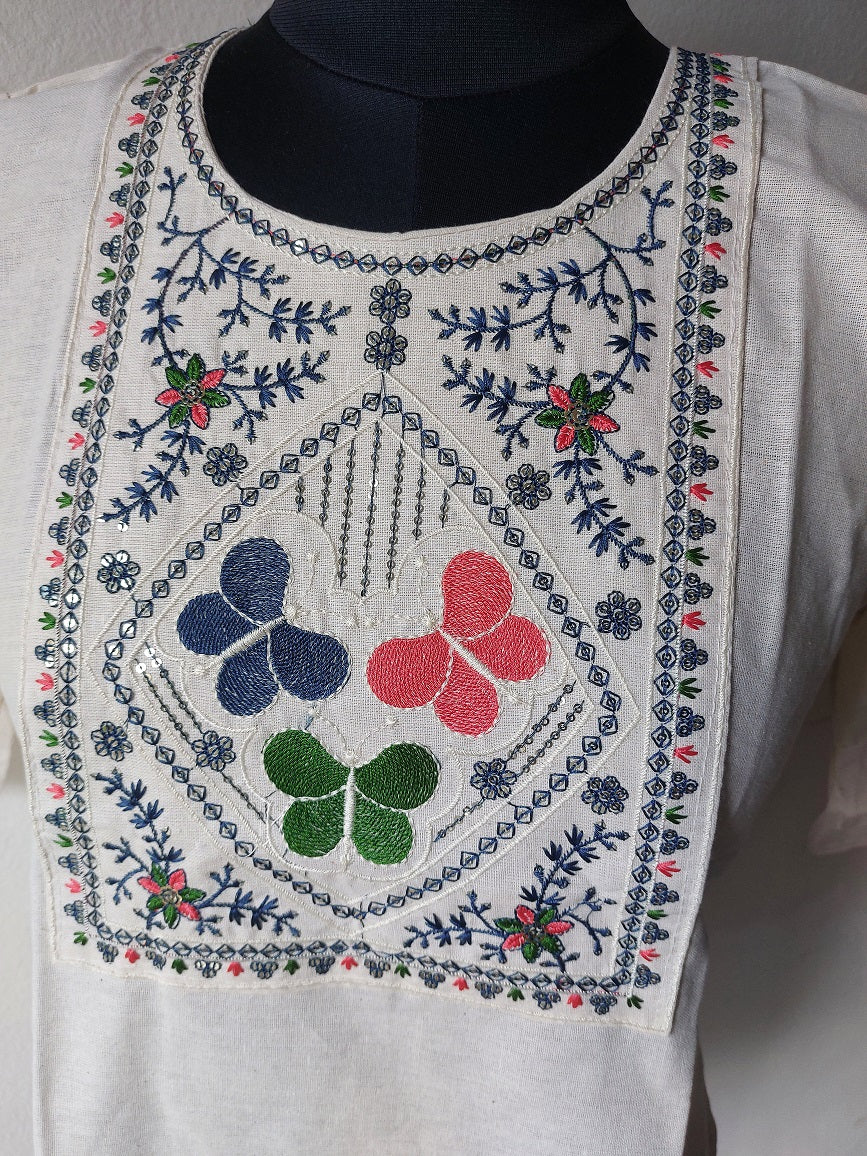 Khadi Butterfly Short Kurti