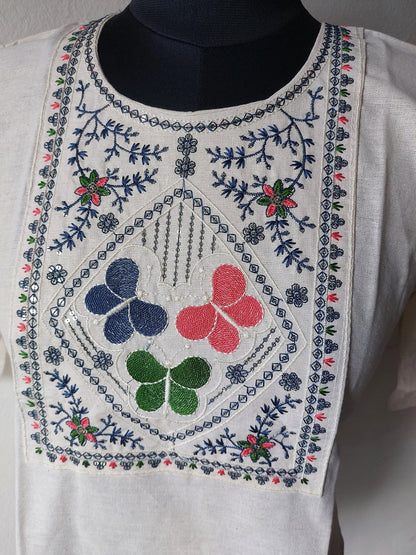 Khadi Butterfly Short Kurti